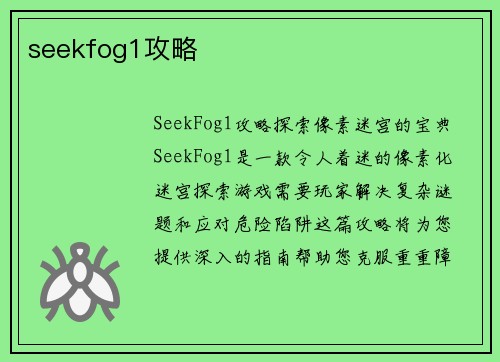 seekfog1攻略